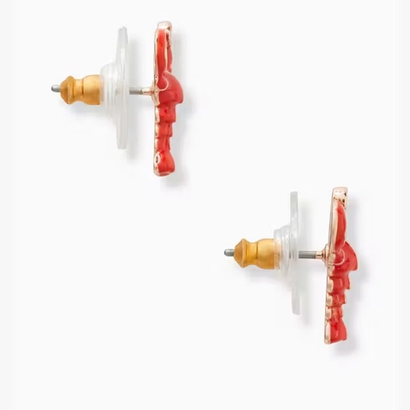 kate spade Red Lobster Earrings with Gold Accents - Picture 2 of 4